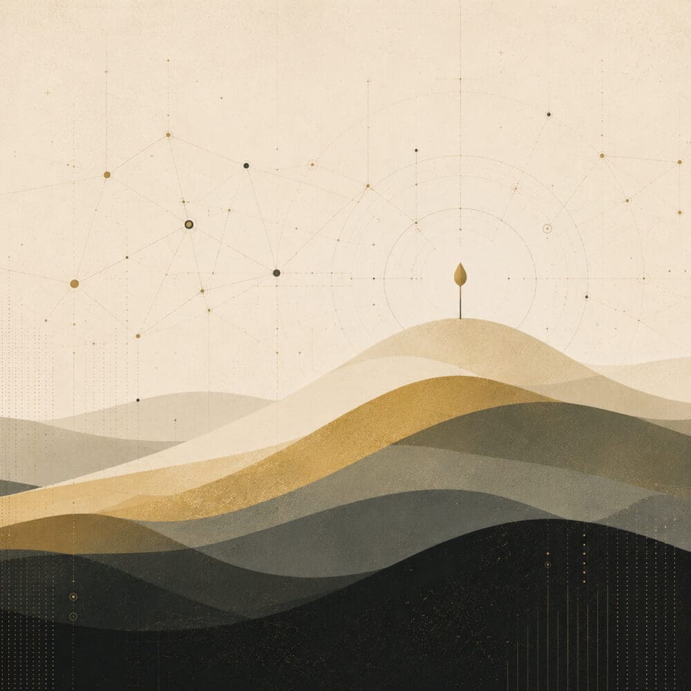 Expertise tree on a hill - square